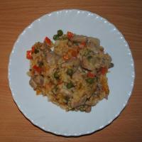 Курица с рисом и овощами - Быстрый обед :)