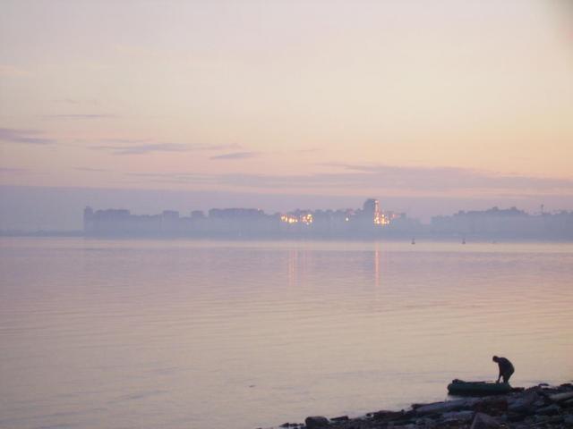 Gentoo White Nights. Рассвет над Финским заливом.
