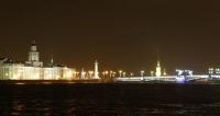 Петербург. Вид на Васильевский остров и Дворцовый мост.